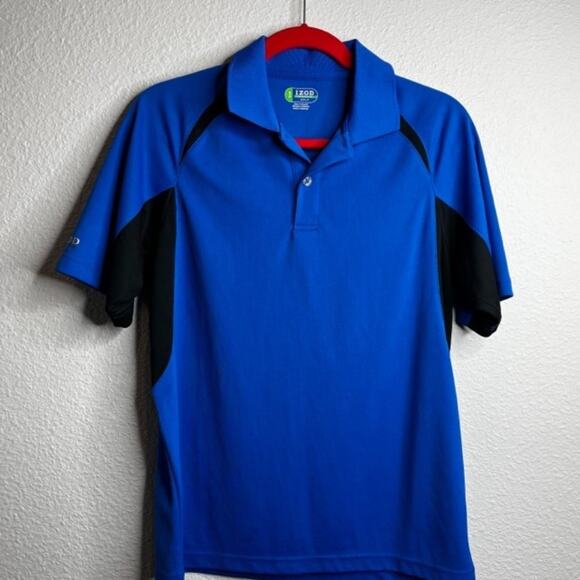 IZOD Men's Golf Polo Stretch Shirt Blue Sz Small - Picture 1 of 4